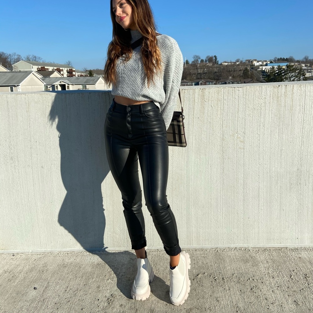 Zara leather pants